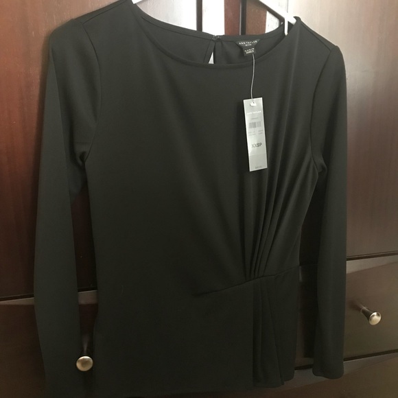 Ann Taylor Tops - Ann Taylor pleated peplum top XXSP